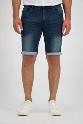 247 JEANS WERKBROEK ELM SHORT J04 JOGGING DENIM MEDIUM BLAUW W31-L13