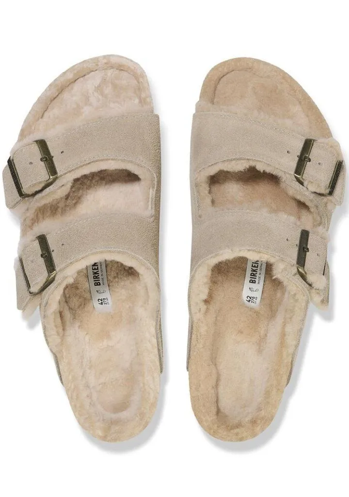 Birkenstock Arizona Shearling Taupe 