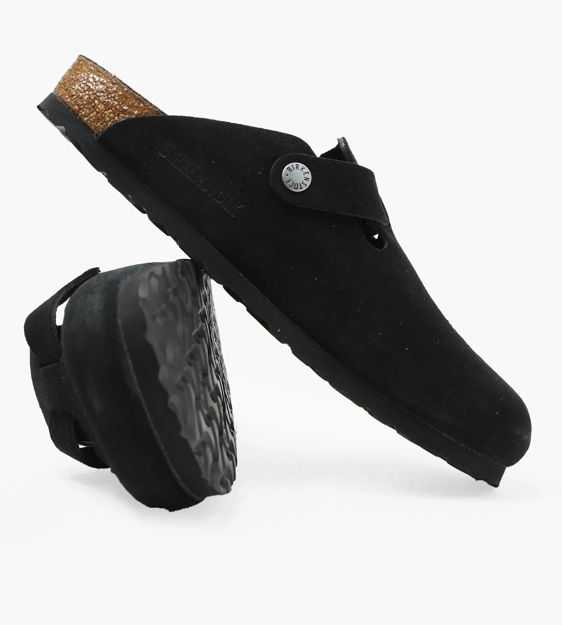 Birkenstock Boston Suede Leather Black