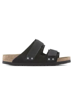 Birkenstock Uji Nubuck Suede Leather Zwart 