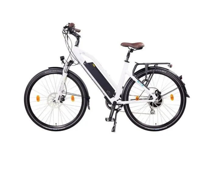 NCM Milano+ elektrische trekkingfiets 28 inch 25km/h wit