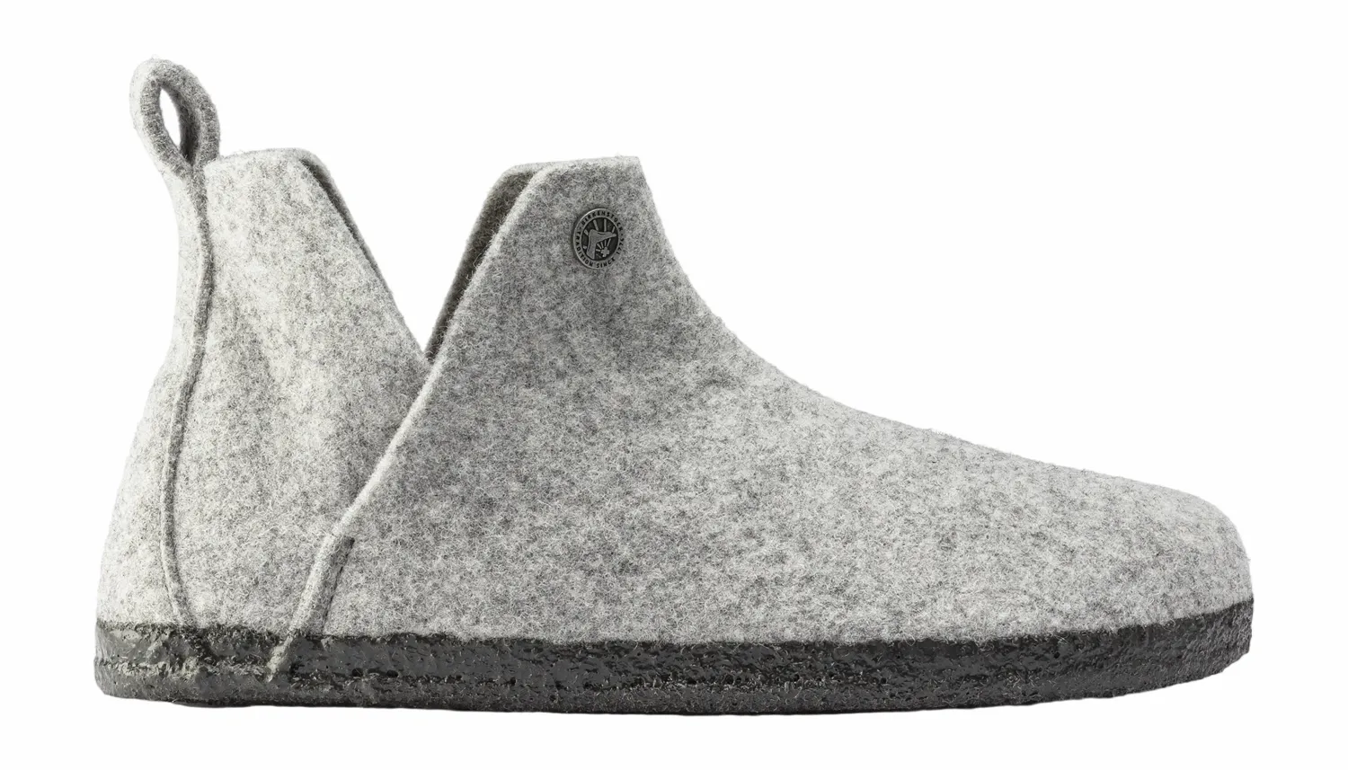 Pantoffel Birkenstock Unisex Andermatt Shearling Wool Felt Light Gray Narrow